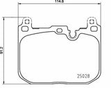 BREMBO P06110 Brake Pads - Premium Performance for BMW F39-F40-F44-F48 & Mini F54-F56-F57-F60