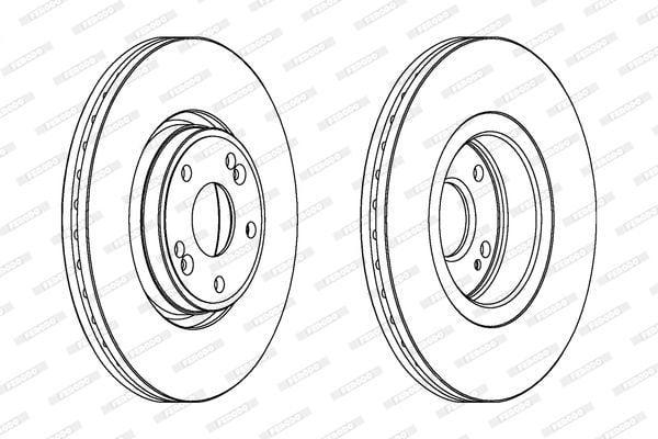ferodo-front-brake-disc-laguna-ii, ferodo-ddf1205-300mm-ventilated-brake-disc FERODO Front Brake Disc DDF1205 - 300mm Ventilated Disc for Laguna II | Set of 2 FERODO Front Brake Disc for Laguna II 2001-2016 ferodo, brake-disc, laguna-ii, ventilated-brake-disc, car-parts, automotive, car-owners, mechanics, braking-system, ai-generated