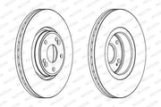 ferodo-front-brake-disc-laguna-ii, ferodo-ddf1205-300mm-ventilated-brake-disc FERODO Front Brake Disc DDF1205 - 300mm Ventilated Disc for Laguna II | Set of 2 FERODO Front Brake Disc for Laguna II 2001-2016 ferodo, brake-disc, laguna-ii, ventilated-brake-disc, car-parts, automotive, car-owners, mechanics, braking-system, ai-generated