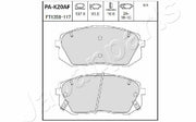front brake pad set for kia sportage and tucson, technical specifications of brake pads, installing brake pads in vehicle Japan Parts Kia Sportage & Tucson Front Brake Pads - High-Quality Disc Brake Set for Car Owners & Mechanics | 137.8 mm Length Kia Sportage & Tucson Front Brake Pads kia-sportage, kia-tucson, front-brake-pads, disc-brakes, car-parts, braking-systems, japan-parts, car-owners, mechanics, ai-generated