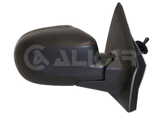 Alkar 6138176 Outer Rear View Mirror Right Mechanical with Sensor 2 Pin Renault Clio III 2009-2012 — Mirrors