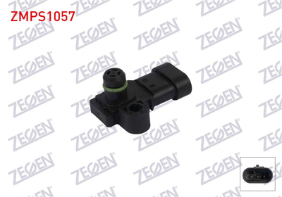Zegen ZMPS1057 Map Sensor Opel Astra H Gtc 1.6 2005-2010 — Engine Management Sensors