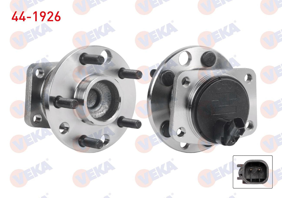 Veka 44-1926 Wheel Hub Left-Right Rear with Bearing ABS li 5 Bjn Ford Mondeo 2.0 TDCi-2.0i 16V 2000-2007