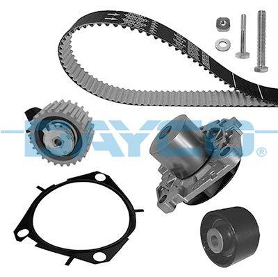 Dayco KTBWP8470 Timing Belt Tensioner Set + Water Pump (Opel: Astra H 1.9Cdti Insignia A 2.0 CDTi V — Water Pump & Thermostat