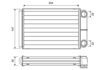 Valeo 811516 Heater Core Opel Astra J Zafira /K