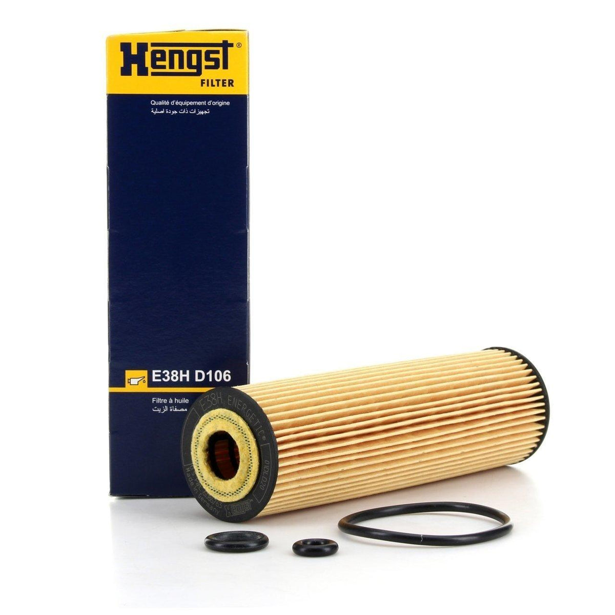 Hengst E38HD106 Oil Filter Mercedes W211 E200 Kompressor / W203 / W204 M271 — Oil Filters
