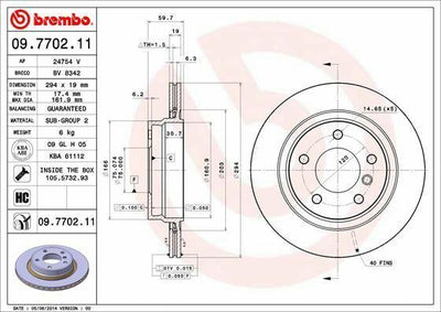 BREMBO Rear Ventilated Brake Discs - 2 Pack for BMW E46 (2001-2005) — Brake Rotors & Drums