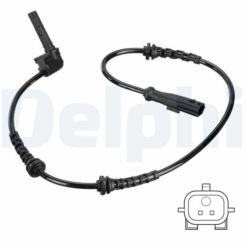 delphi ss20820 abs sensor front, abs sensor for renault megane iv, abs sensor for renault talisman DELPHI SS20820 ABS Sensor Front - Wheel Speed Sensor for Renault Megane IV & Talisman | Active Type, 26.4 in Cable Length DELPHI SS20820 ABS Sensor Front | High Quality abs-sensor, delphi, renault, megane-iv, talisman, active-sensor, car-repair, automotive, wheel-speed-sensor, ai-generated