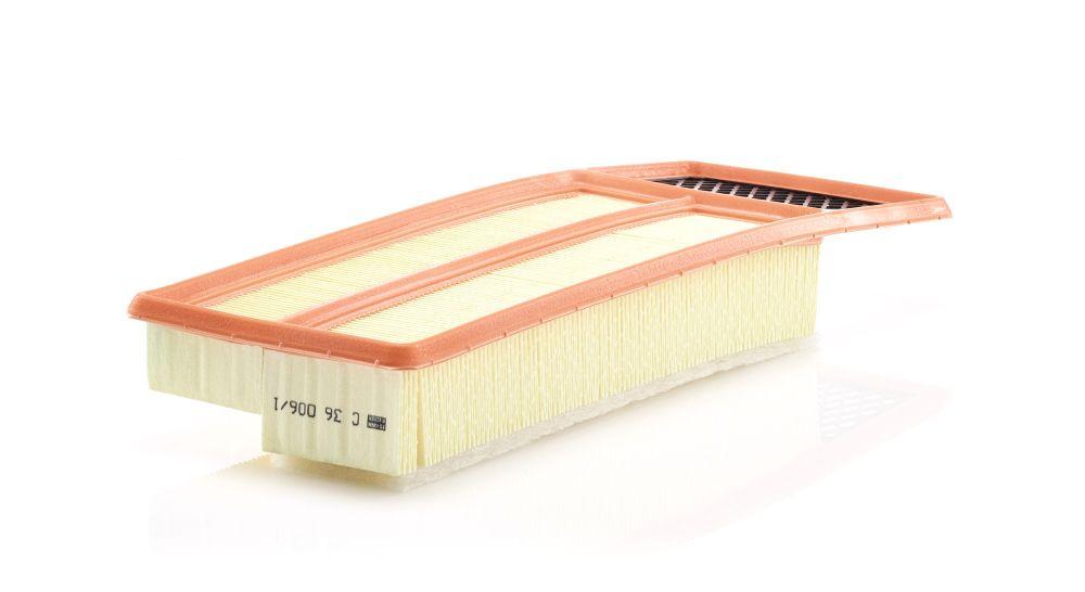 Mann C36006-1 Air Filter Fiat 500/500C/500L/Doblo/Egea/Fiorino/Grande Punto/Panda/Punto Evo 1.3 Mjet; O — Air & Cabin Filters