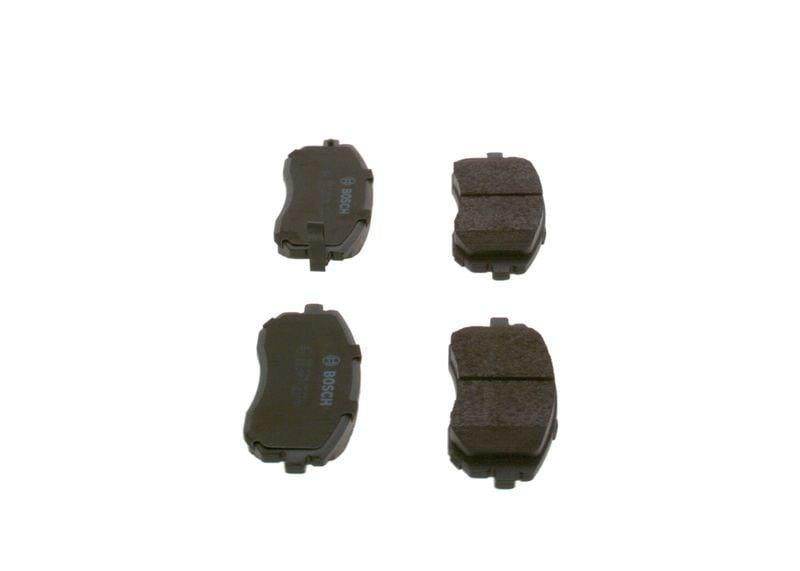 bosch brake pad set for forester and impreza, technical specifications of bosch brake pads, bosch brake pads installed in a car BOSCH Brake Pad Set - Premium Quality for Subaru Forester & Impreza | 16.8 mm Thickness BOSCH Brake Pad Set for Subaru Forester & Impreza bosch, brake-pads, subaru, forester, impreza, car-accessories, automotive-parts, mechanic-tools, auto-parts, ai-generated