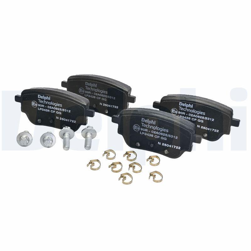 Delphi LP3438 Rear Brake Pad Mercedes A-Series (W177) B-Series (W247) CLA (C118) 18- — Brake Pads