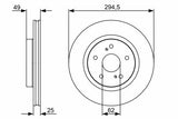 BOSCH Disc Brake Front - 2 Pack for Suzuki Grand Vitara II — Brake Rotors & Drums