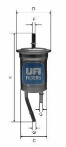 ufi fuel filter for kia rio 1.3 1.5 16v, technical specifications of ufi fuel filter UFI Fuel Filter - Replacement for Kia Rio 1.3 1.5 16V | Compatible with Models from 2000-2005 UFI Fuel Filter for Kia Rio 1.3 1.5 16V ufi, fuel-filter, kia-rio, car-parts, automotive-maintenance, mechanics, replacement-parts, car-owners, ai-generated, vehicle-performance