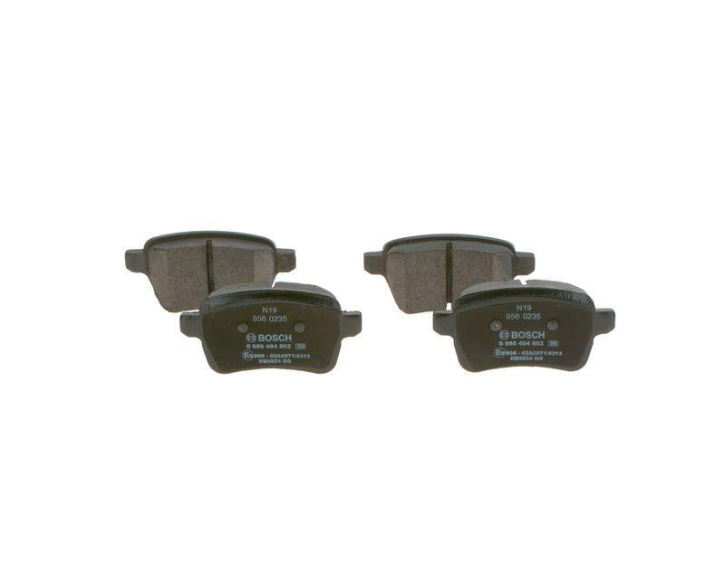 Bosch 0986494802 Brake Pad Rear Fiat 500L/Egea/Egea Cross/Tipo 1.4-1.6 D Mjet — Brake Pads