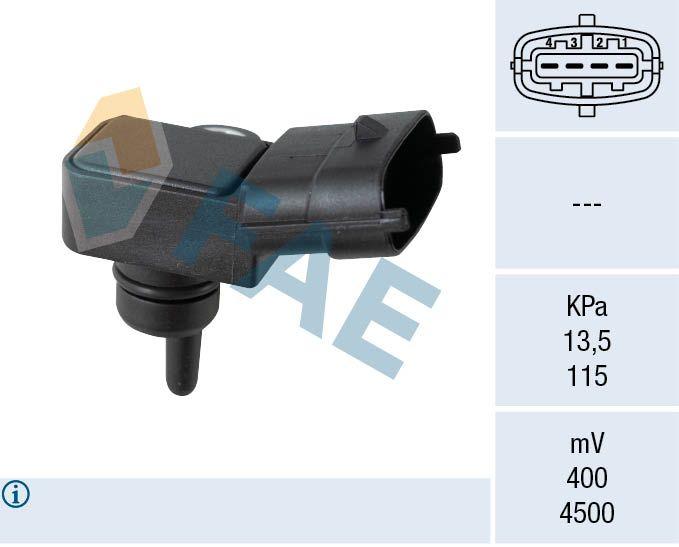 FAE 15165 Pressure Sensor Intake 07-Accent-Getz-Elantra- i10- i20- i30-i40-ix35-ix55-Cerato-Rio-Ceed