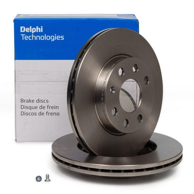 Delphi BG3568 Front Brake Disc Air Opel Corsa C 1.0-1.2 00-09 — Brake Rotors & Drums