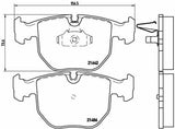 BREMBO Brake Pads P06021 - Front Disc Brake Pads for E-38, E-39, E-53