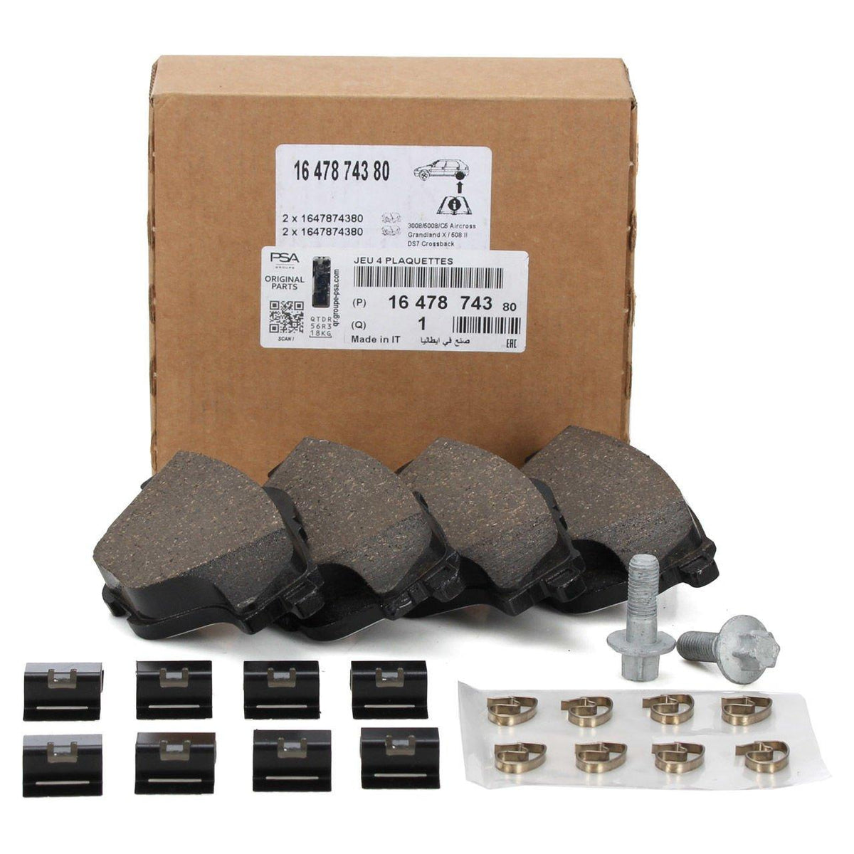 PSA 1693587380 Brake Pad Rear 308 / 3008 / 5008 / C4 G.Picasso / Grandland X B.M 2013 — Brake Pads