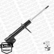 monroe front shock absorber for clio I, product packaging of monroe shock absorber, technical specifications of monroe shock absorber MONROE Front Shock Absorber - Compatible with Clio I (90-98) | Durable and Reliable MONROE Front Shock Absorber for Clio I 90-98 monroe-front-shock-absorber, clio-shock-absorber, car-parts, automotive, mechanics, durable-automotive-parts, vehicle-handling, shock-absorbers, replacement-parts, ai-generated