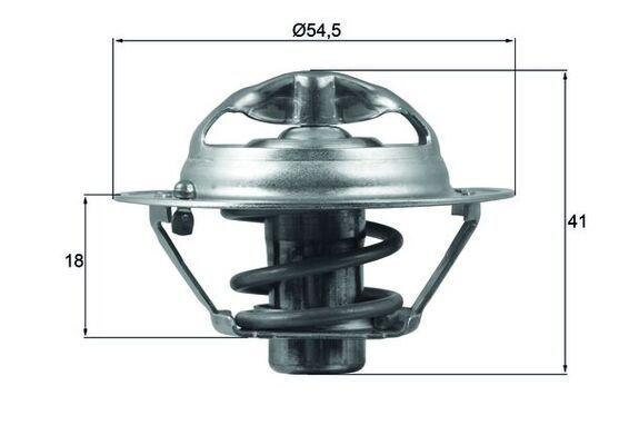 Mahle TX16282D Thermostat 82°C 16-Megane.IV 1.6 16V Dacia Dokker Duster Lodgy Renault Clio III Flue — Water Pump & Thermostat