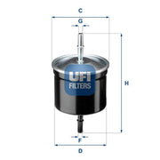 ufi filtre fuel filter 31.811.00 for volvo s40, volvo s80 fuel filter installation, volvo v40 fuel filter specifications UFI FILTRE Fuel Filter 31.811.00 - Fits Volvo S40, S80, V40 | 6.2 in Height UFI FILTRE Fuel Filter for Volvo S40 S80 V40 ufi-filtres, fuel-filter, volvo-s40, volvo-s80, volvo-v40, car-maintenance, engine-performance, automotive-parts, replacement-parts, ai-generated