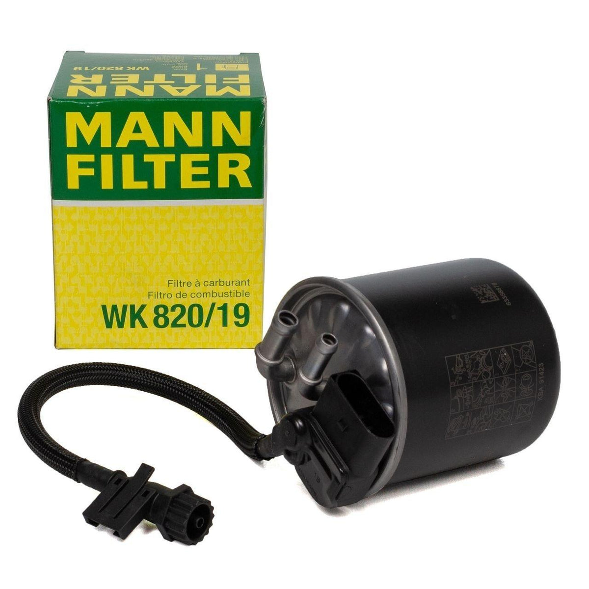 Mann WK820-19 Fuel Filter - Compatible with Mercedes Vito W447 651 Motor — Fuel Delivery