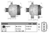 DENSO DAN950 Alternator for Toyota Yaris D4D 75HP - 90A Output — Starting & Charging