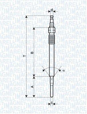 Magneti Marelli 060900200606 Glow Plug Golf5 Jetta Passat A3 Leon Bkp Bkd 2.0 TDI 04- Set of 10 — Coils & Plugs