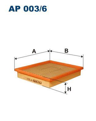 Filtron AP003-6 Air Filter Chrysler Voyager IV/Grand Voyager RT 2.5-3.8 00-08 — Air & Cabin Filters