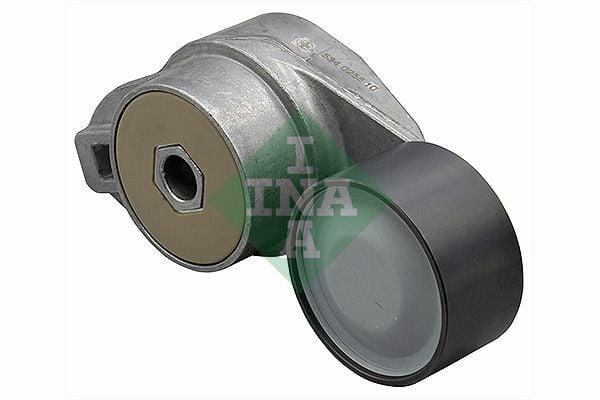 ina-belt-tensioner-product-image, ina-belt-tensioner-installation-example INA 534025810 Belt Tensioner for Volvo FH & Renault Trucks - Essential for Truck Owners & Mechanics | 74 mm Diameter INA Belt Tensioner for Volvo & Renault Trucks ina, belt-tensioner, volvo-trucks, renault-trucks, commercial-vehicle, truck-parts, mechanics, heavy-duty, ai-generated, vehicle-maintenance