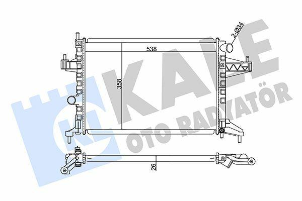 Kale Radiator 01 Corsa C 1.4 16V - Durable Aluminum Construction — Radiators & Fans
