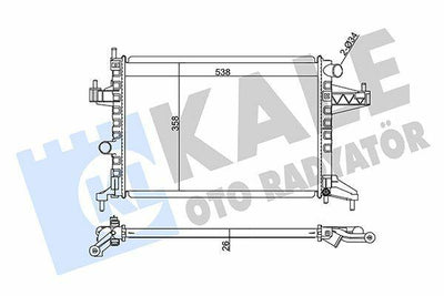 Kale Radiator 01 Corsa C 1.4 16V - Durable Aluminum Construction — Radiators & Fans