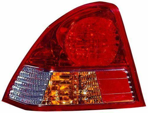 DEPO Stop Lamp Left for Honda Civic 2003-2005 - Red and White with Yellow Socket — Tail, Signal & Reflectors