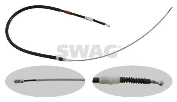 SWAG 30930727 Skoda Handbrake Cable — Brake Cables & Hardware