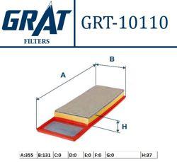 OUTLET GRAT 10110 Air Filter Fiat Doblo/Panda/Punto/Punto Evo/500L/Linea/Fiorino 1.3 JTD Nemo/Bipper