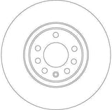 TRW DF4246 Disc Brake - Ventilated Brake Disc for 98 Astra G/H — Brake Rotors & Drums