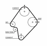 Gates K015300XS Timing Tk 87-Ma.E2200 Timing Belt Set — Belts