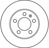 TRW DF4052 Brake Disc - Compatible with Bora 99-05, Golf IV 98-06 and 2 more models — Brake Rotors & Drums