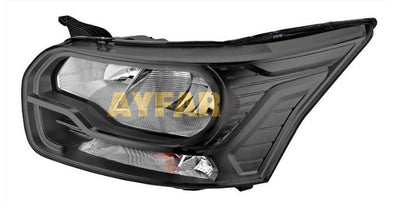 Ayfar 505913 Headlight Left with Motor Ford Transit V363 2014-> Black with Frame