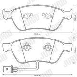 JURID 573207JC Front Brake Pads for VW A8 Phaeton