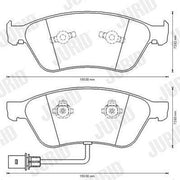 jurid brake pads vw a8 phaeton front, jurid 573207jc ceramic brake pads, vw a8 phaeton brake pad specifications JURID 573207JC Front Brake Pads for VW A8 Phaeton | Ceramic Material | R90 Homologated JURID 573207JC Front Brake Pads for VW A8 Phaeton jurid, brake-pads, vw-a8-phaeton, ceramic, car-parts, automotive, mechanics, braking-system, vehicle-maintenance, ai-generated