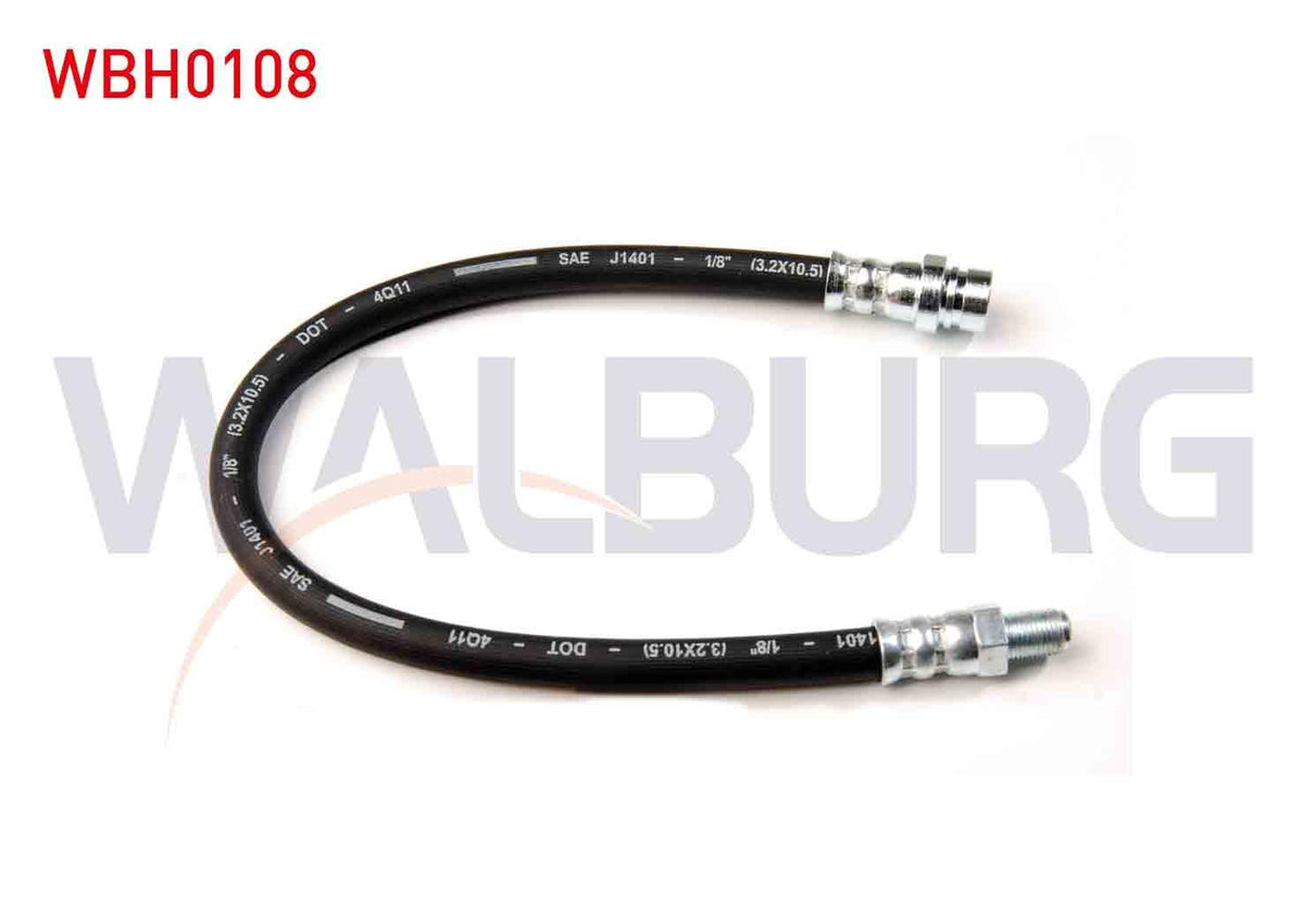 WALBURG WBH0108 Brake Hose Rear Left-Right 350mm Ford Tourneo Connect 2002-2013 — Brake Hydraulics
