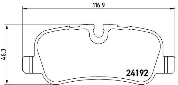 MGA 56268 Brake Pad Rear (Discovery III / R.Rover Sport 2.7) Wva 24192 — Brake Pads