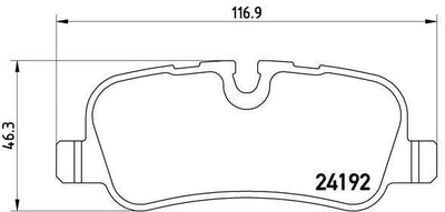 MGA 56268 Brake Pad Rear (Discovery III / R.Rover Sport 2.7) Wva 24192 — Brake Pads