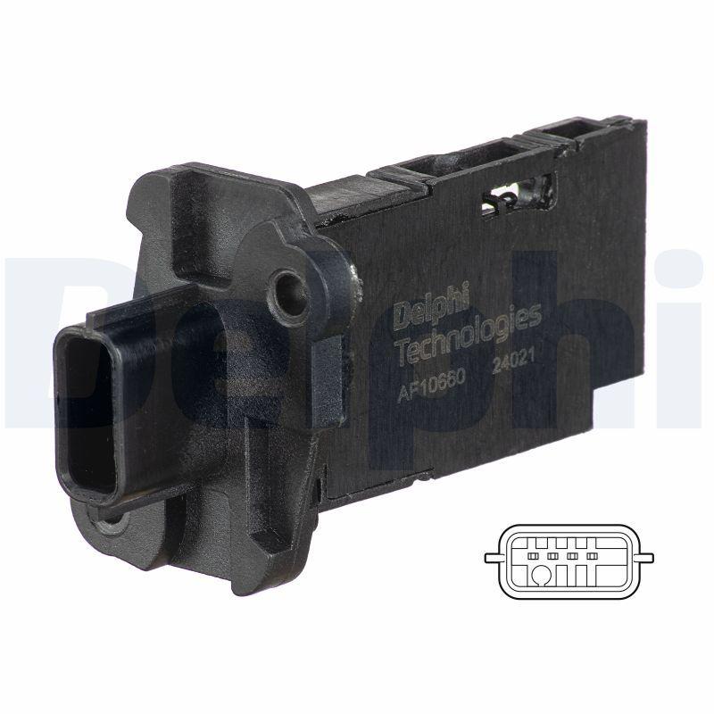 Delphi AF10660-12B1 Mass Air Flow Sensor Kadjar/Megane IV/Talisman/Traffic III 1.6 R9m/Master IV — Engine Management Sensors