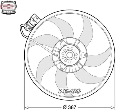 Denso DER20017 Fan Motor Opel Combo C 06-Z13dt — Motors, Pumps & Antennas