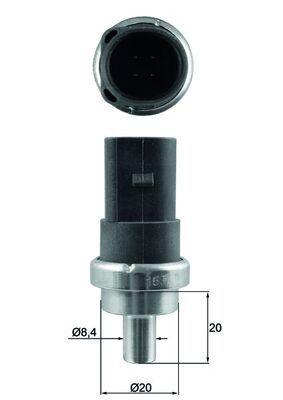 Mahle TSE7 Temperature Sensor 98-Golf.VI-Bora-Psst-Plo-Oct-Crd-Ibz-A3 — Temperature Sensors & Switches