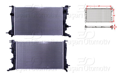 Wisco 3113557-00 Water Radiator Brazing Mt 625X368x26 mm Renault Megane 1.5 dCi 08 > — Radiators & Fans