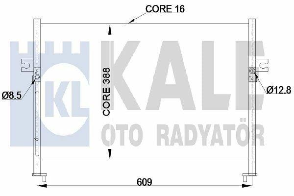 KALE A/C Condenser (Kondenser) - 97 Starex 2.5 CRDi — Condensers & Evaporators