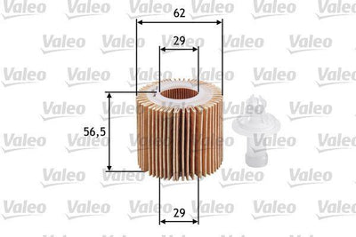 VALEO Oil Filter 586583 - Compatible with Toyota and Daihatsu Models — Oil Filters